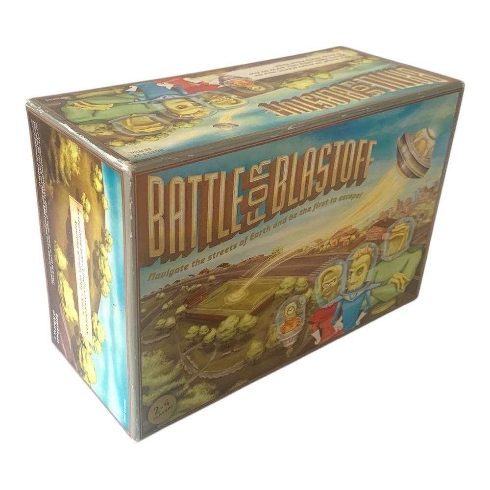 NEW RARE VTG Battle for Blastoff Alien Mothership Board Game Kids Safety